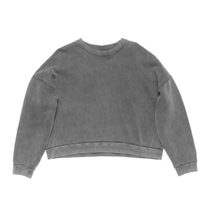 Sweat-shirt ras du cou pour homme en coton biologique premium, molleton teint en pièce épais, logo personnalisé, coupe décontractée, marque privée OEM - Product Image 1