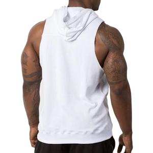 Trending <b>Men</b> <b>Sleeveless</b> <b>Hoodie</b> With Pockets Gym Workout Fitness Hooded Tank Top - Product Image 2
