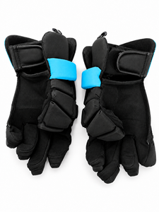 Custom Wholesale OME Professional Premium Black Blue Lacrosse <b>Gloves</b> for Men | Padded Protective Lacrosse <b>Gloves</b> - Product Image 6