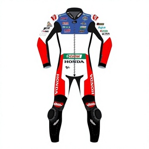Traje de Carreras MotoCP Zonda de Cuero Vacuno/Canguro para Motociclismo/Traje de Pista/Nivel CE 2 - Product Image 1