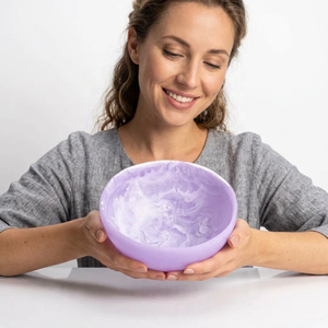Premium Handmade Polished Resin Serving Bowl Classic Art Design Eco-Friendly Durable Dishwasher Safe Stackable Party Use Home - Product Image 1