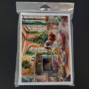 Cavalier Spaniel Christmas Cookies Whimsical A7 Tarjetas de felicitación Pack 8 Tarjetas de nota en blanco con sobres Tamaño 5x7 - Product Image 3