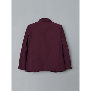 เสื้อเบลเซอร์เด็กผู้ชายสีแดงเลือดหมูแบบมีลาย - Product Image 2