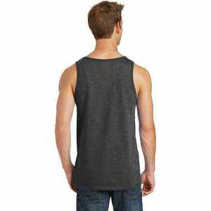 Men's Solid Color Cotton Tank <b>Top</b> O-Neck Casual Knitted Sleeveless Shirt for Everyday Wear - Product Image 3