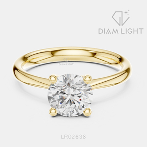 Bague de fiançailles solitaire ronde 1,10 carat, bijoux fins, certifiée IGI, or blanc 14 carats, diamant de laboratoire, bague d'anniversaire - Product Image 5