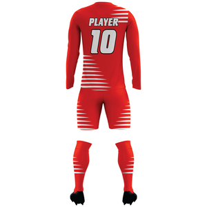 Tenue de football professionnelle prête pour les matchs, technologie de refroidissement avancée, respirante, 100% polyester, nom d'équipe personnalisé, design unisexe - Product Image 2