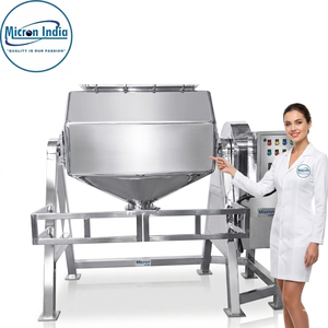 Micron India Stainless Steel Octagonal Blender Chemicals Food Powder Granule <b>Mixing</b> 500L Capacity 440V 5kW Automatic Motor - Product Image 1