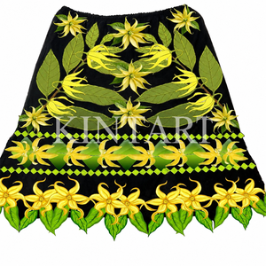 Custom Hawaiian Island Embroidery <b>Skirt</b> Women Aloha Tropical Floral Summer Beach Resort Casual Clothing Wholesale Supplier - Product Image 4