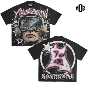 เสื้อยืดโอเวอร์ไซส์ทรงหลวม สไตล์สตรีทแวร์ พิมพ์ลายกราฟิกวินเทจ ผ้าคอตตอน 100% ทรงบ็อกซี่ ฮิปฮอป สำหรับผู้ชาย - Product Image 3