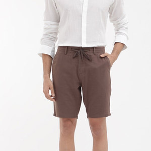 Shorts Bermuda en Coton Oxford Couleur Unie pour Homme, Taille Haute Élastique, Tissu Tricoté Respirant, Écologique, Coupe-Vent, Anti-UV, Haute Protection - Product Image 2