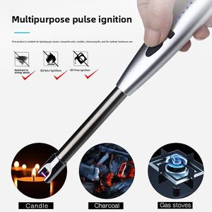 <b>Windproof</b> Portable Plastic USB <b>Lighters</b> for BBQ Cooking Kitchen Cigarette Electric <b>Lighter</b> Smoking Dericsson Rechargeable - Product Image 6
