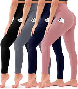 Leggings de yoga sin costuras color granate de secado rápido para mujer, 100% algodón, cintura alta, con logo personalizado, pantalones ajustados para mujer en venta - Product Image 4