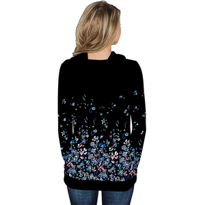 Sweat-shirts respirants pour femme, épais, vintage, brodés sur le devant, personnalisables par sublimation, collection automne-hiver, prix de gros - Product Image 4