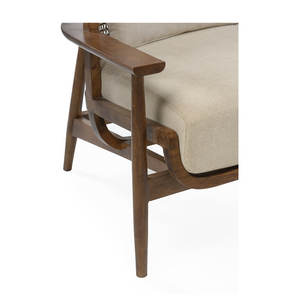 Rustic Coastal Bohemian Upholstered <b>Accent</b> <b>Chair</b> <b>for</b> <b>Living</b> <b>Room</b> Seating with Coastal Rustic Touch - Product Image 3