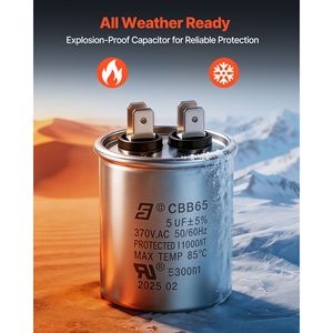 Condensatore Motore Ventilatore Condensatore 1/5HP 1075/900RPM 208 230V Compatibile con Sistemi HVAC Lennox Sostituisce 12Y75 97M49 100483 02 43W49 - Product Image 3
