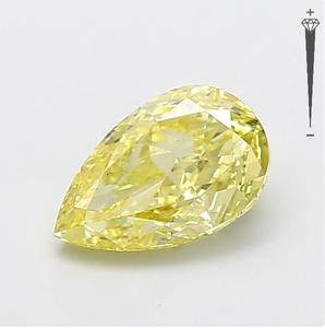 Diamante Cultivado en Laboratorio con Certificación IGI, Corte Pera Modificado de 2.05 CT, Color Amarillo Intenso Fantasía, Claridad VS1, CVD LG 800611677 para Joyería - Product Image 1