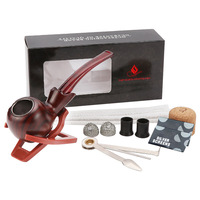 Pipe à tabac en bois rouge de haute qualité, gravée à la main, motif classique traditionnel, vente en gros