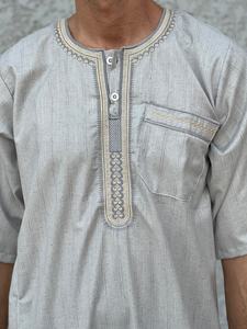 Men <b>Summer</b> <b>Kaftan</b> Short Sleeve Men <b>Kaftan</b> Cotton Men - Product Image 2