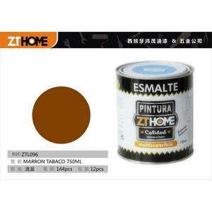 Peinture acrylique MARRON TABACO 750ML en conserve - Product Image 2