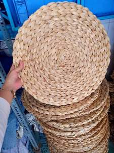 Eco Water Hyacinth Mats Accesorios de mesa de comedor hechos a mano - Product Image 6