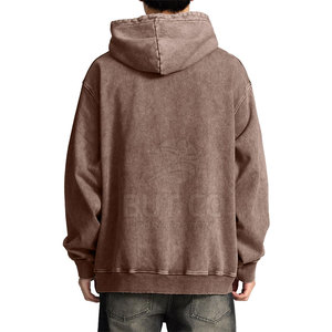 Sweats à capuche streetwear de haute qualité effet délavé, vêtements d'hiver, sweats à capuche effet délavé sur mesure - Product Image 4