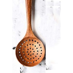 Ustensile sûr et durable, cuillère en bois de haute qualité pour la cuisine, la préparation des aliments, le mélange et le service, finition lisse, bois massif - Product Image 6