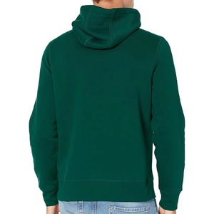 Latest Unique Design <b>Men's</b> Solid Green Hooded Sweatshirt Regular Fit Cotton Pullover Front Pocket Casual Eco-Friendly Breathable - Product Image 2