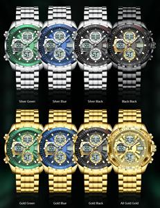 <span class=keywords><strong>Orologio</strong></span> da <span class=keywords><strong>uomo</strong></span> Poedagar E108 al quarzo con cinturino in acciaio inossidabile, display <span class=keywords><strong>analogico</strong></span>-<span class=keywords><strong>digitale</strong></span> a LED, impermeabile, sportivo, multifunzione. - Product Image 5