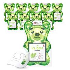Maschera Viso SNP Ice Bear Cica 10 Pezzi, Maschera in Tessuto Idratante alle Erbe con Centella, Prezzo Scontato - Product Image 1