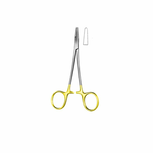 Pince porte-aiguille dentaire 18 cm, instruments chirurgicaux dentaires, forceps orthodontiques, acier inoxydable, manche plaqué or - Product Image 2