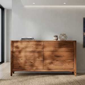 Cómoda Moderna Ecológica Axton de Madera Maciza con Acabado Natural Hecha a Mano para Dormitorio y Almacén - Product Image 6