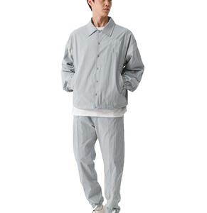 Veste coupe-vent réversible pour homme, légère, enduite, écologique, imperméable et respirante, avec fermeture éclair, personnalisable – Grande Vente - Product Image 3