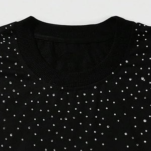 เสื้อยืดผู้ชายแขนสั้นคุณภาพสูงประดับเพชร พิมพ์ลายแบบซับลิเมชั่น เสื้อยืดผู้ชายประดับเพชร - Product Image 5