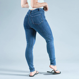 High Waist Denim Cargo Pants Women Wide Leg Baggy Denim Jeans Multi Pockets Casual Denim Trousers Streetwear - Product Image 6
