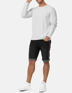 Nouveau style streetwear, jeans décontractés personnalisés pour hommes, shorts en denim tendance, coupe droite, respirants, imperméables, séchage rapide, prix de gros - Product Image 1