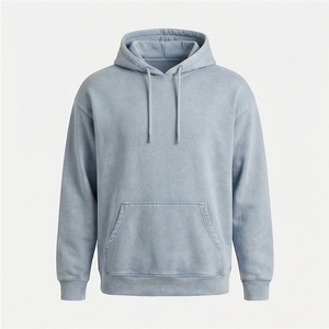Sudaderas con Capucha Ajustables Personalizadas con Efecto Ácido y Desgastado por el Sol, Transpirables, de Mezcla de Algodón Básica, Premium, Venta al por Mayor, Ropa a Granel - Product Image 1