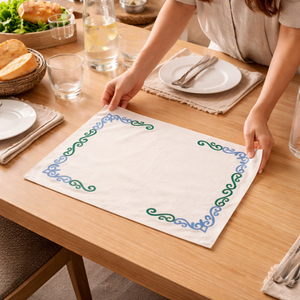 Soft Weave Cotton Table Mat Reusable | Eco Friendly Dining <b>Placemat</b> for Modern Home Durable Washable Stylish Anti Slip Table Mat - Product Image 6