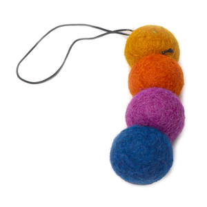 Juguete de Oruga Hecho a Mano con Fieltro de Aguja Colorido, Colgante de Bola de Fieltro de Lana Ecológica, Juguetes Educativos Montessori para Niños - Product Image 1