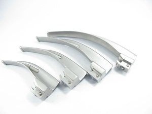NABSONS ENTERPRISES Laryngoscope Handle Stainless Steel Fiber Optic LED Conventional Reusable Surgical <b>Kit</b> <b>Model</b> NE-LS-0005 ENT - Product Image 4