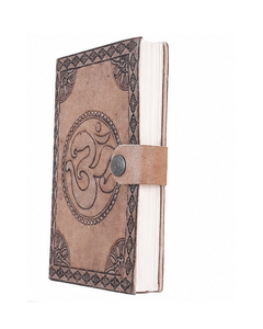 Cuadernos Religiosos de Papel Hecho a Mano con Cubierta de Cuero Estructurada Azul Lord Shiva de DNA Group, con Grabado en Relieve, 200/100 Páginas, MOQ 25 - Product Image 4