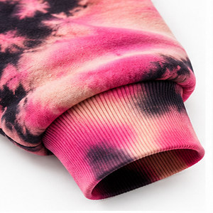 Sudadera Cloud Wash Tie Dye con hombros caídos, cuello redondo de felpa francesa, proveedor mayorista de ropa, moda urbana casual - Product Image 4