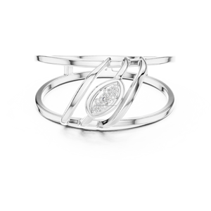 Opulenza Jewels Anillo de oro de 14 quilates Juego de anillos nupciales de lujo con piedra de circonita cúbica de corte princesa - Product Image 4