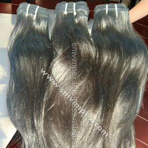 2025 vente chaude extensions de cheveux indiens non transformés bonne qualité vague profonde en vrac 8 \ "jusqu'à 40 \" bouclés cheveux naturels Machine Waft - Product Image 1