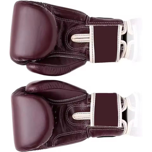 Gants de boxe en cuir de vachette à lacets pour l'entraînement et le sparring, équipement de combat professionnel personnalisable pour hommes et femmes - Product Image 4