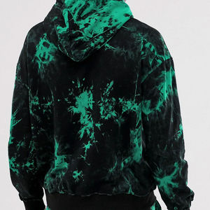 Sudadera con Capucha Personalizada con Efecto Lavado Ácido, Estampado Completo, Estilo Grunge Urbano, Sudadera Oversize al por Mayor - Product Image 2