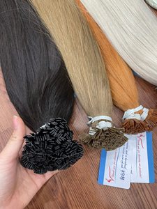 Extensiones de cabello humano con punta de queratina al mejor precio, Punta Plana, cabello humano súper sedoso 100%, gran stock - Product Image 3