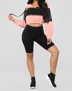 Sudadera con capucha de algodón grueso para mujer, de marca privada, con logotipo bordado, para minoristas de moda estadounidenses, suministro al por mayor - Product Image 4