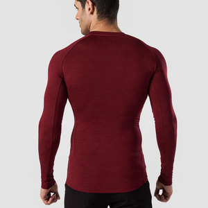 Chemises à manches longues pour hommes, coupe classique, 100% coton, respirantes, séchage rapide, pour la course à pied et l'entraînement - Prix de gros, nouvelle arrivée - Product Image 5