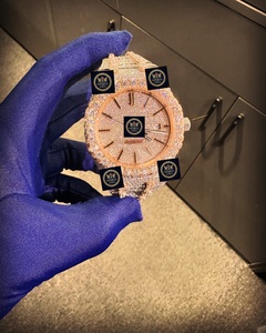 Reloj Mecánico Automático de Lujo con Incrustaciones de Moissanita, Diseño Hip Hop, Marca Imperial Jewels, Caja de Acero Inoxidable, Cristal, Indicadores, 10 Bar - Product Image 1