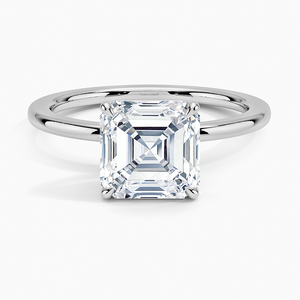 แหวน SOJ รุ่น 042 ทรง Asscher Cut เงินแท้ 925 แหวนโออเรดี้ทรงโซลิแทร์ขนาด 2 กะรัต สี D ความสะอาด VVS1 ประดับด้วยโมอิสซาไนต์ รับรองโดย GRA ราคาประหยัด - Product Image 1